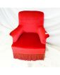 Red Upholstered Armchair