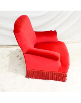 Chauffeuse Tapissée Rouge