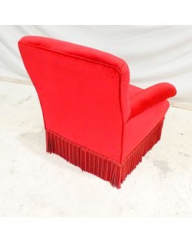 Chauffeuse Tapissée Rouge