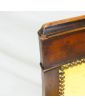 Fauteuil à Crosse en Velours Jaune