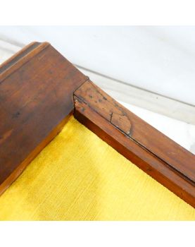 Yellow Velvet Cross Armchair