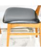 Série de 4 Chaises Style Scandinave en Skaï Noir