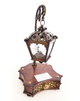 Ancienne Cage à Oiseaux en Bois et en Fer