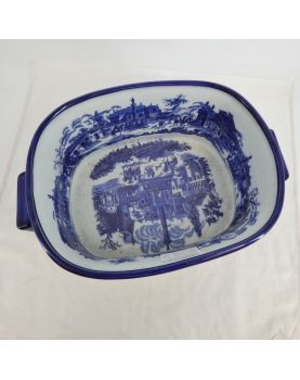 Large English Earthenware Basin