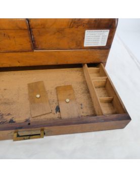Petit Cabinet Porte Lettres en Acajou XIXe Siècles