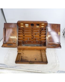 Petit Cabinet Porte Lettres en Acajou XIXe Siècles