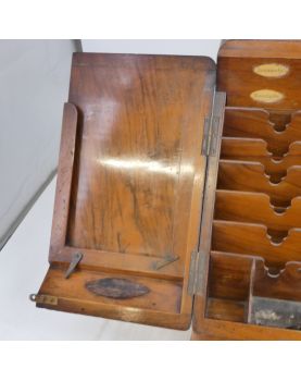 Petit Cabinet Porte Lettres en Acajou XIXe Siècles