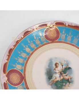 Plat en Porcelaine Décor Angelot