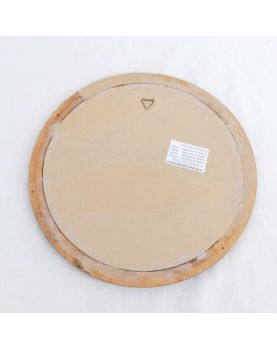 Huile sur Tissu Cadre Rond Scène Galante