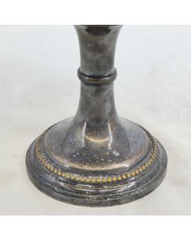 Coupe Centre de Table en Métal Argenté