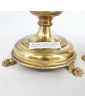 Pair of Brass Altar Candlesticks with Lion's Paw Tripod Legs
