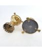 Pair of Brass Altar Candlesticks with Lion's Paw Tripod Legs
