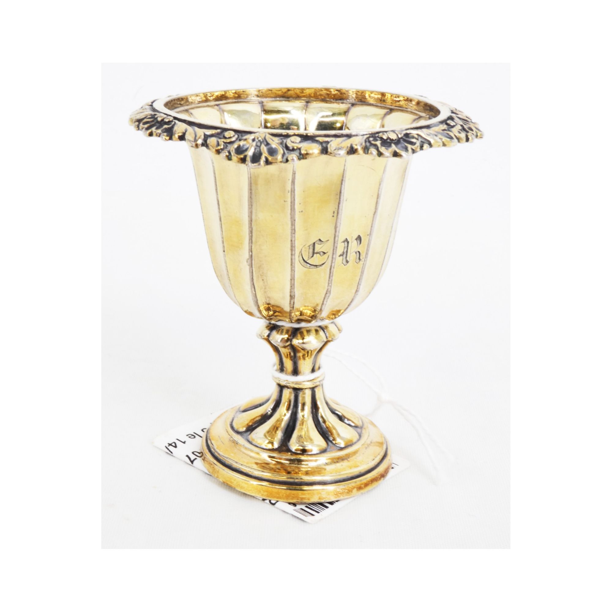 Egg Cup in Silver Gilt with Old Hallmark, 19th Century Egg Cup in Silver Gilt with Old Hallmark, 19th Century