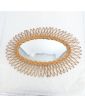 Oval Rattan Mirror