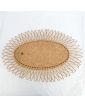 Oval Rattan Mirror