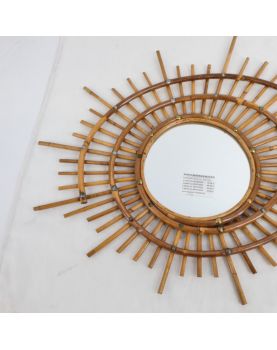 Miroir en Rotin Design