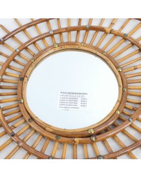 Miroir en Rotin Design