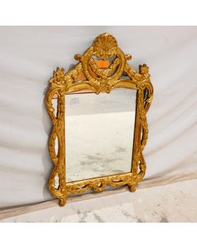 Miroir Doré Modèle Coquille