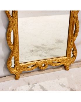 Miroir Doré Modèle Coquille