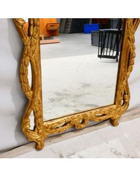 Miroir Doré Modèle Coquille