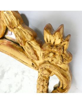 Miroir Doré Modèle Coquille