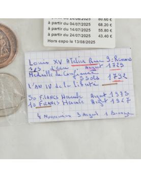 Lot de 4 Monnaies Françaises