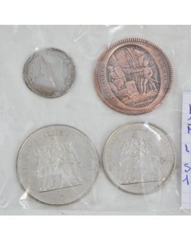 Lot de 4 Monnaies Françaises