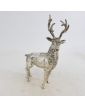 Cerf en Métal Argenté
