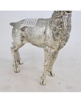 Cerf en Métal Argenté