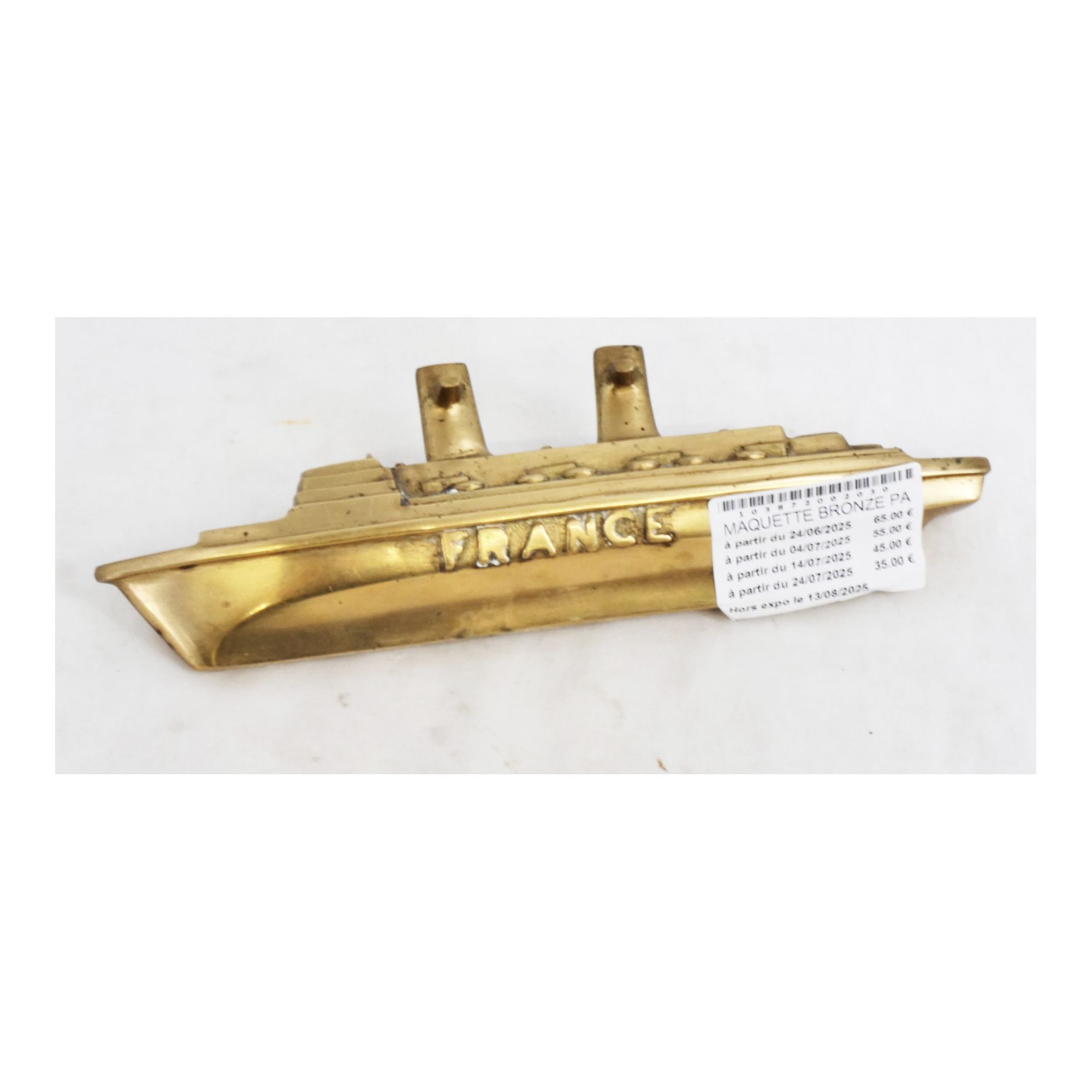 Small Bronze France Ocean Liner Small Bronze France Ocean Liner