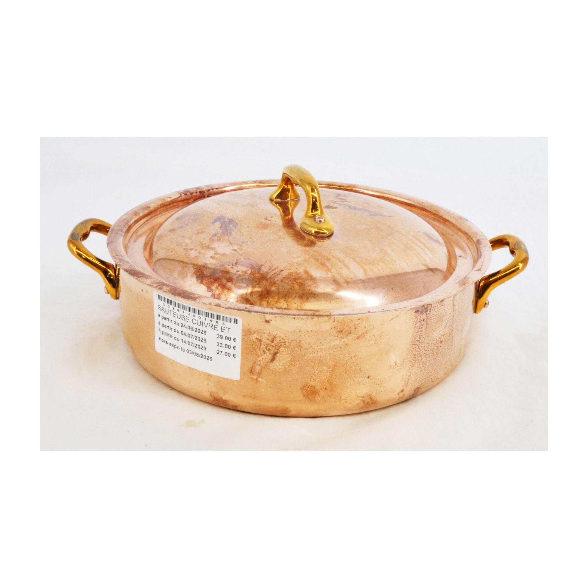 Sauteuse en Cuivre VILLEDIEU Sauteuse en Cuivre VILLEDIEU