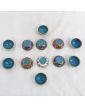 Série de 6 Petite Boîte Ronde Cloisonnée Asie