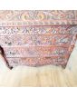 19th Century Carved Secretary with 3 Glass Top Drawers