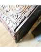 19th Century Carved Secretary with 3 Glass Top Drawers