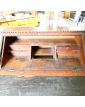 19th Century Carved Secretary with 3 Glass Top Drawers