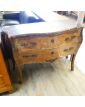 Commode Pompadour Style Louis XV Marbre Rouge Accidenté