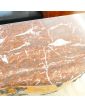 Pompadour Louis XV Style Chest of Drawers in Accidental Red Marble