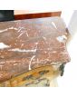 Pompadour Louis XV Style Chest of Drawers in Accidental Red Marble