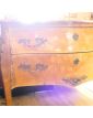 Commode Pompadour Style Louis XV Marbre Rouge Accidenté