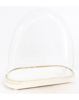 Globe de Pendule en Verre avec Socle Peint