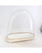 Globe de Pendule en Verre avec Socle Peint