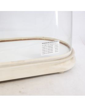 Globe de Pendule en Verre avec Socle Peint