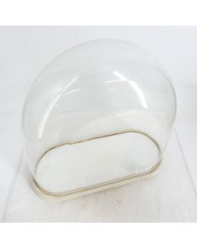 Globe de Pendule en Verre avec Socle Peint
