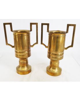 Paire de Vases en Laiton VILLEDIEU