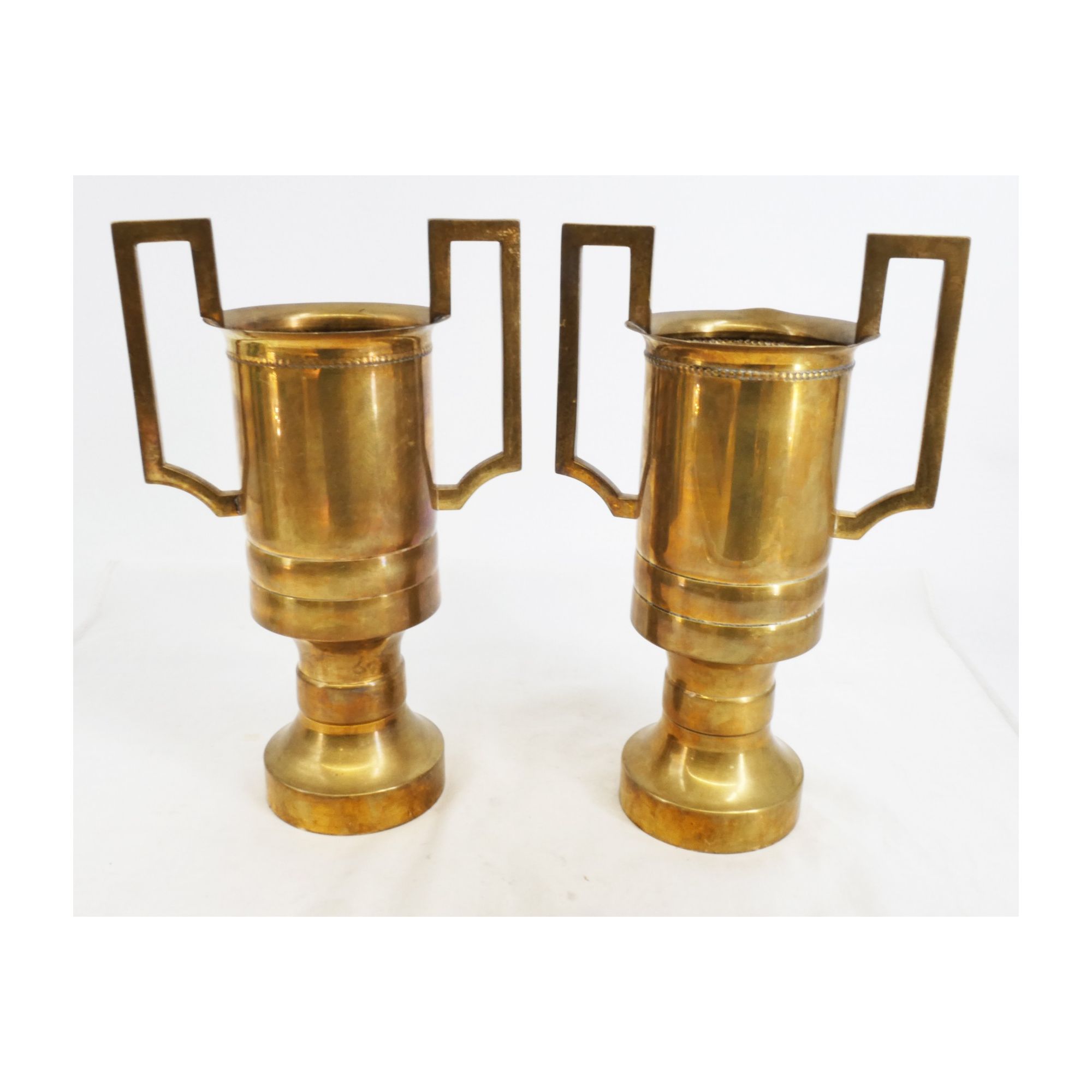 Paire de Vases en Laiton VILLEDIEU Paire de Vases en Laiton VILLEDIEU