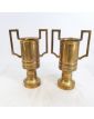 Pair of VILLEDIEU Brass Vases