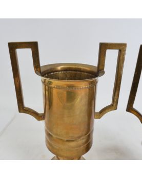 Paire de Vases en Laiton VILLEDIEU