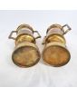 Pair of VILLEDIEU Brass Vases