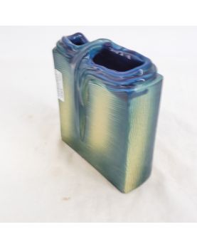 Earthenware Vase with Draped Look