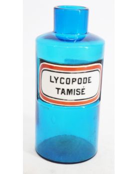 Old Blue Glass Pharmacy Bottle Without Cap